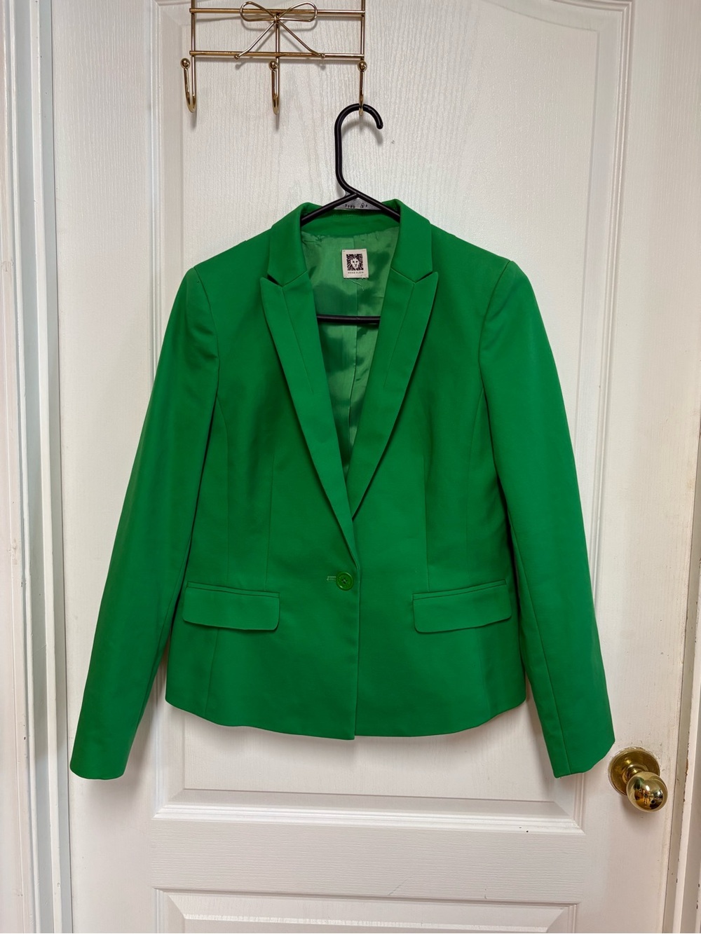 Anne Klein Kelly Green Single-Button Blazer size 4